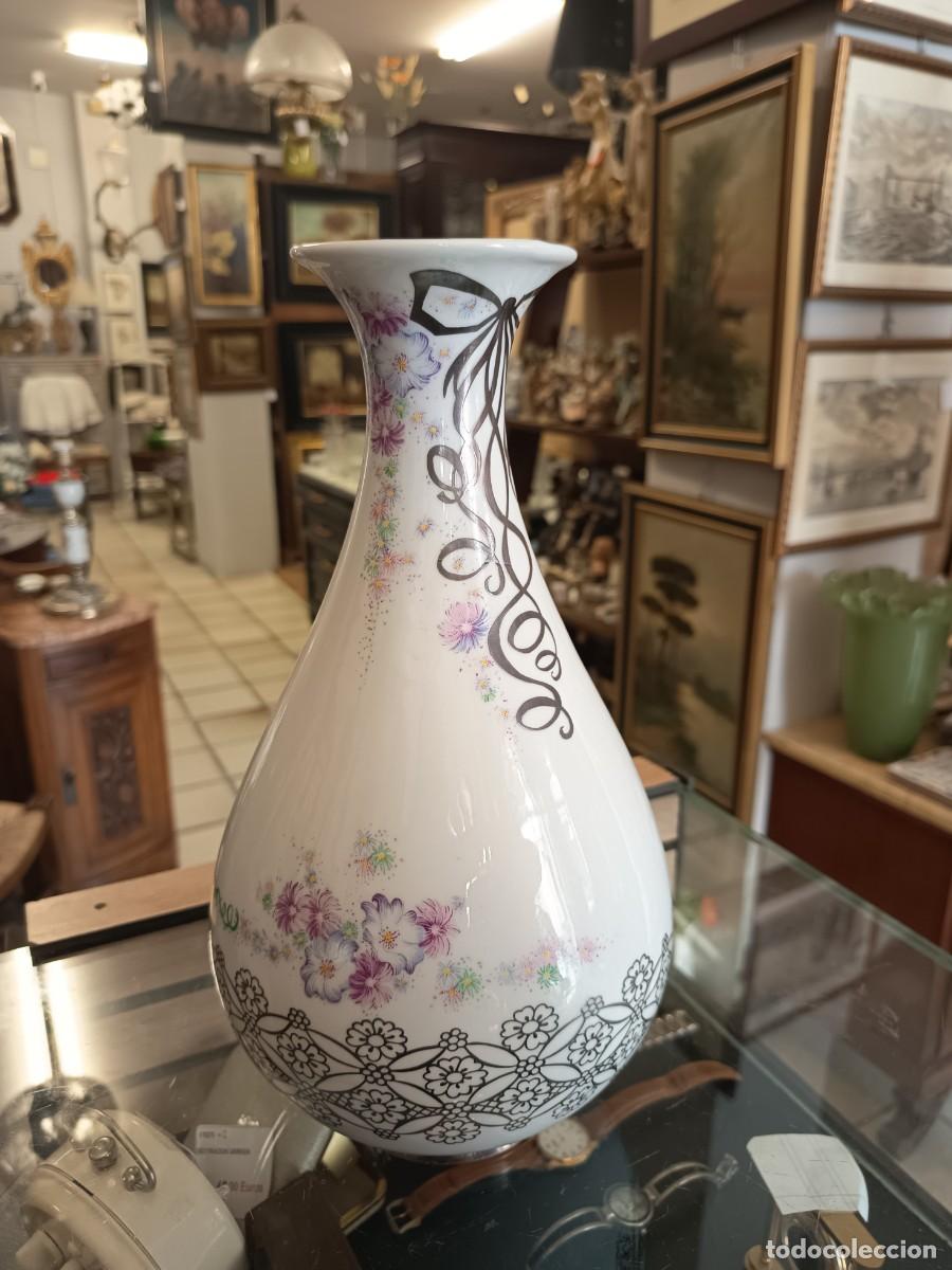 Vintage: Jarr&oacute;n Oblau Joyas de Porcelana con plata