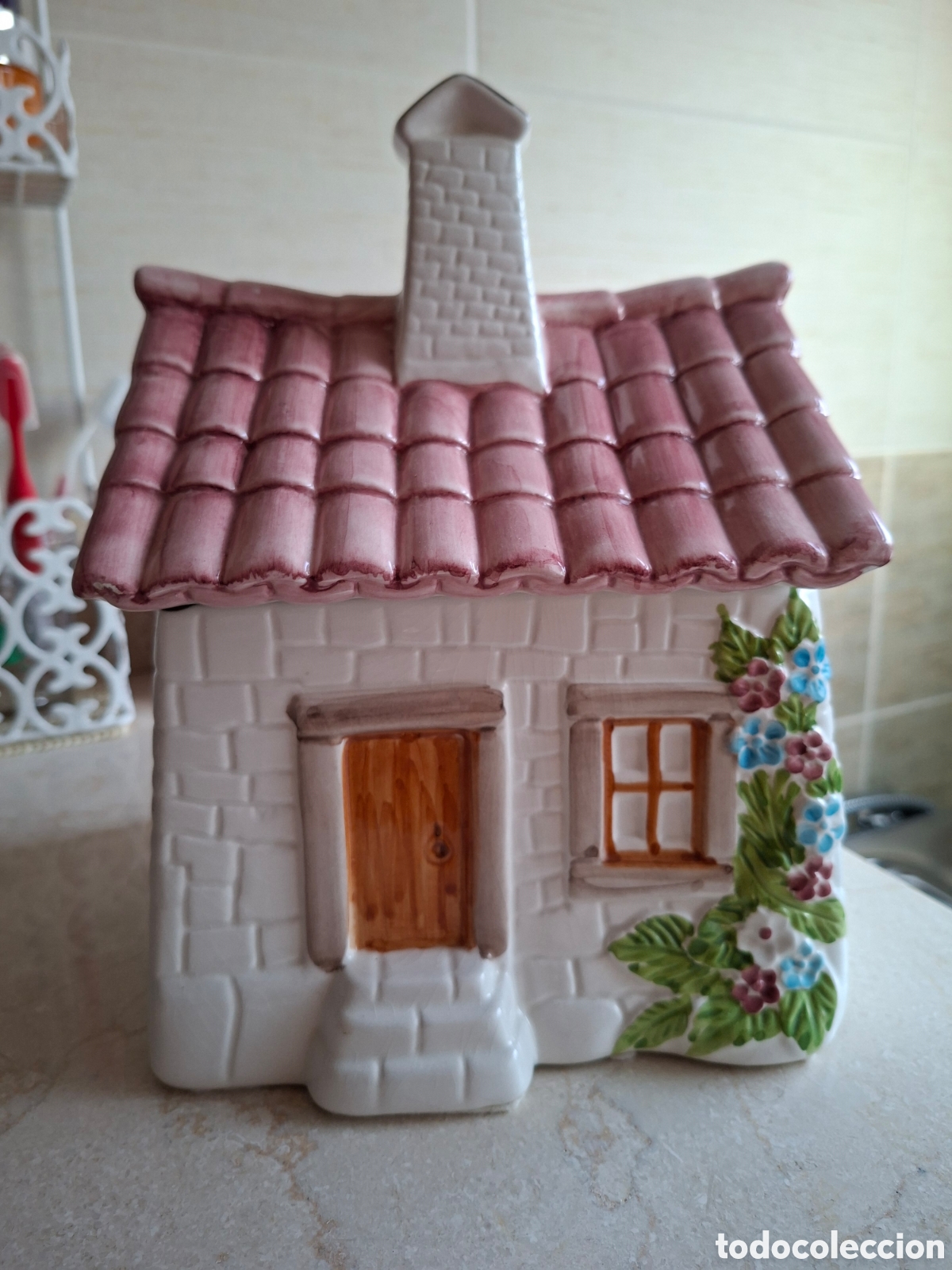 Vintage: CAJA-CASITA DE CERAMICA
