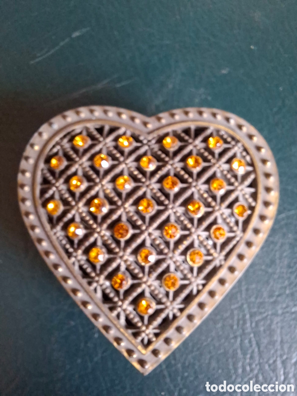 Vintage: Joyero o pastillero coraz&oacute;n vintage