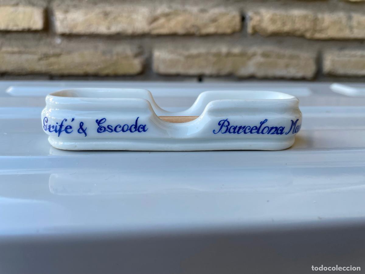 Vintage: palillero de porcelana GRIFE & ESCODA, Orfebrer&iacute;a y Mobiliario