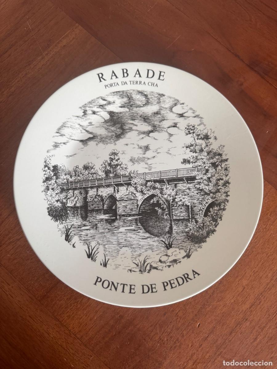 Vintage: Plato de loza Royal China Viga, R&aacute;bade, Lugo Galicia