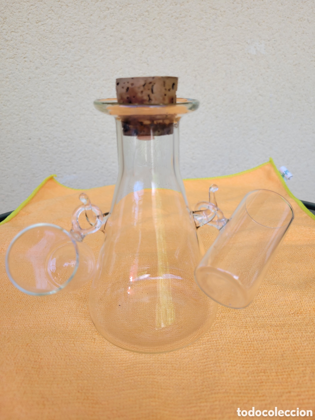 Vintage: FRASCA de LICOR y 2 VASITOS