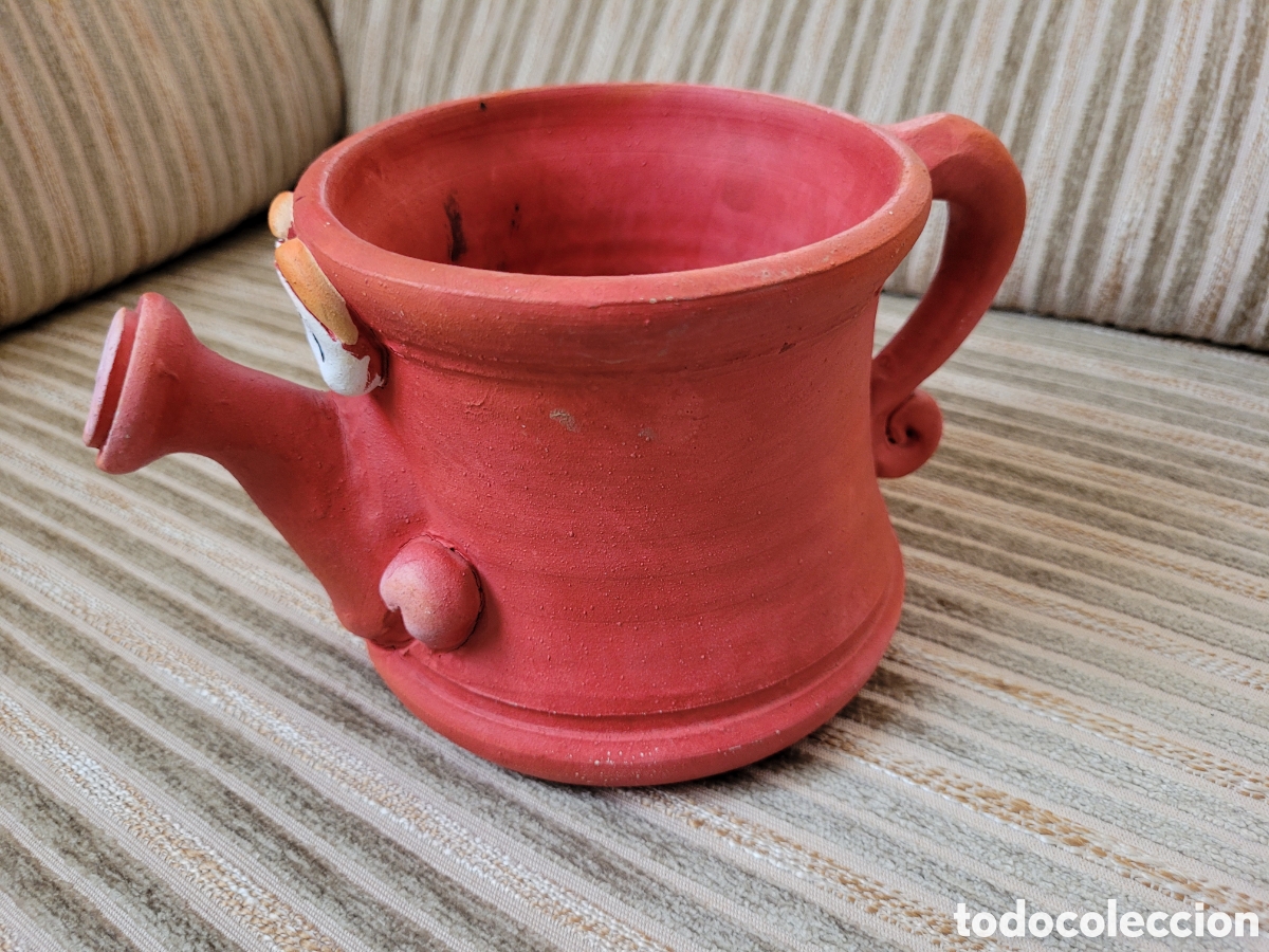Vintage: MACETERO DE CERAMICA, CON FORMA DE REGADERA - Foto 6