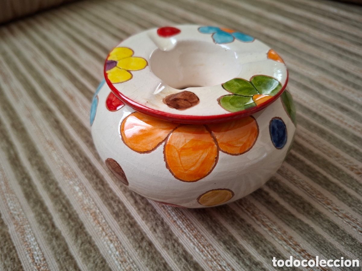 Vintage: SIMPATICO CENICERO DE CERAMICA