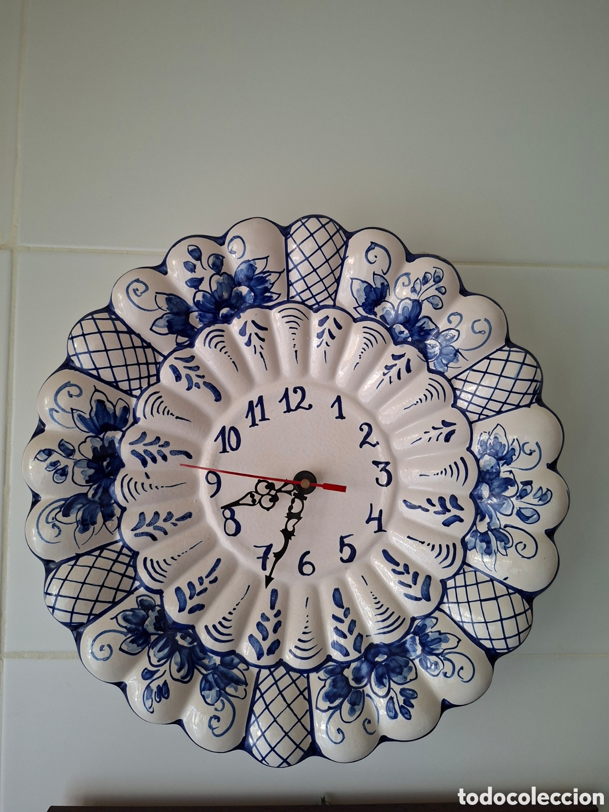 Vintage: RELOJ DE CERAMICA de TALAVERA (BERMEJO)