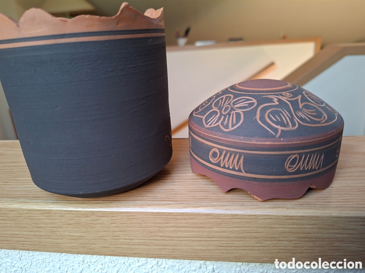 Vintage: TARRO DE CERAMICA DECORADO - Foto 3
