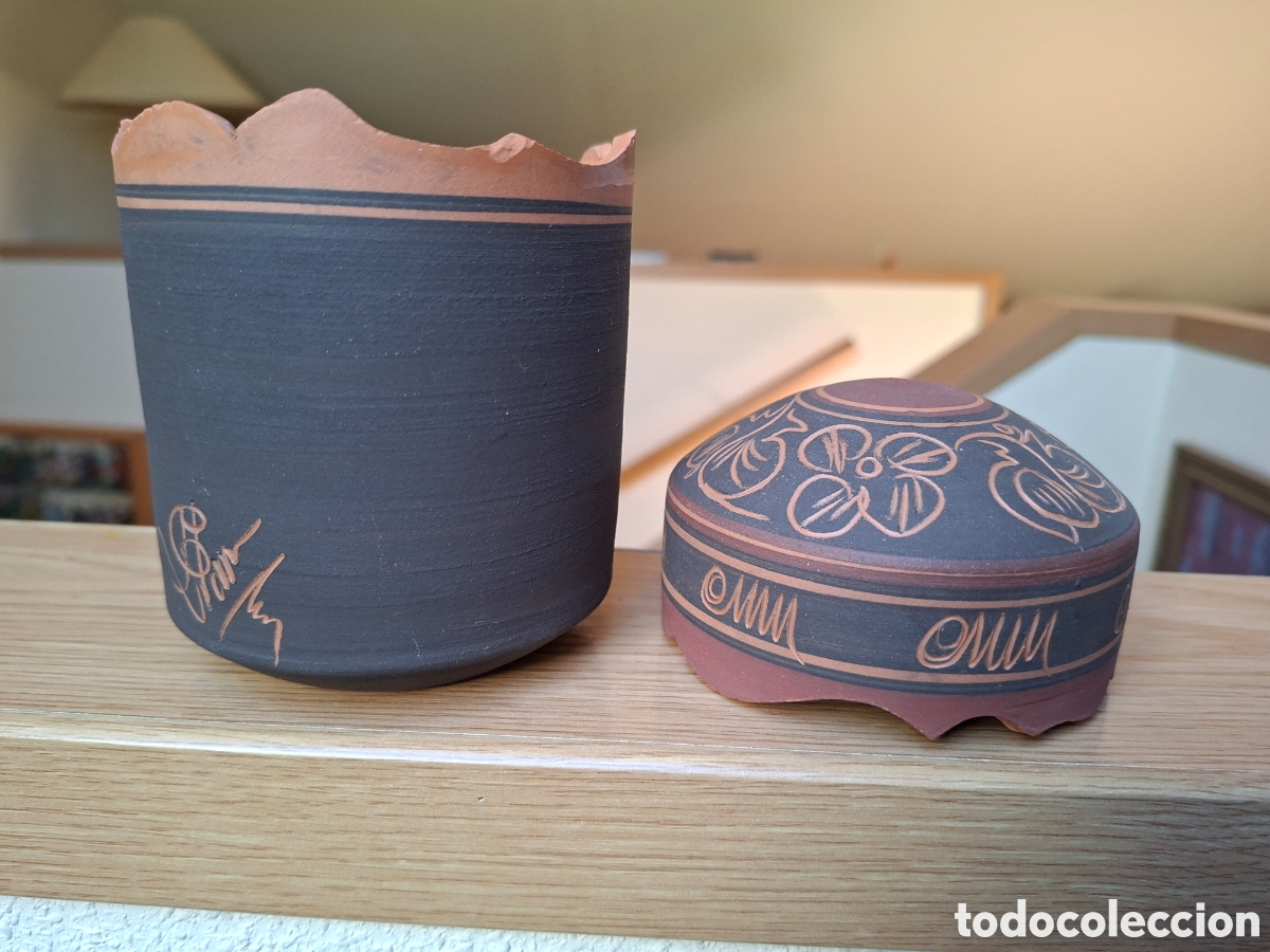 Vintage: TARRO DE CERAMICA DECORADO - Foto 4
