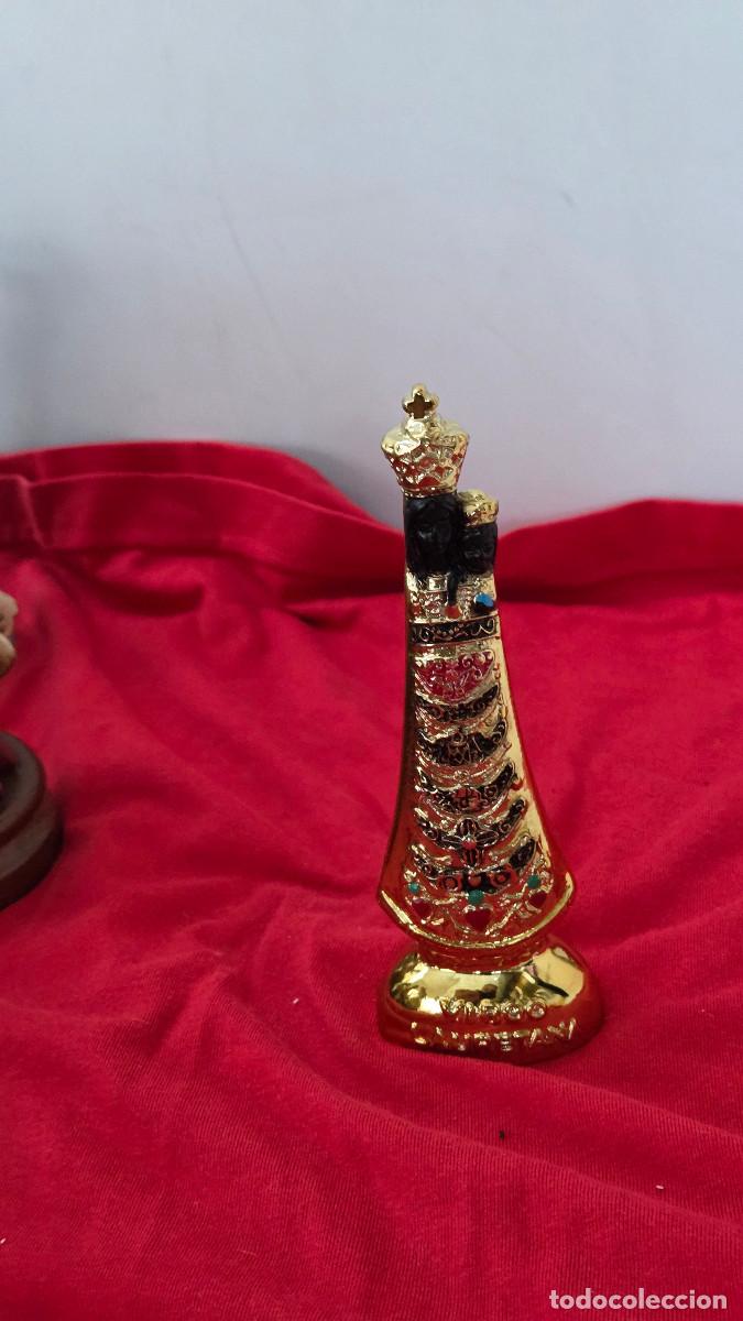 Vintage: virgen dorada y negra religioso