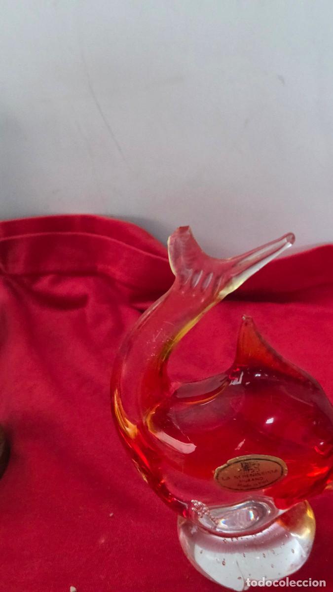 Vintage: pez de cristal de murano