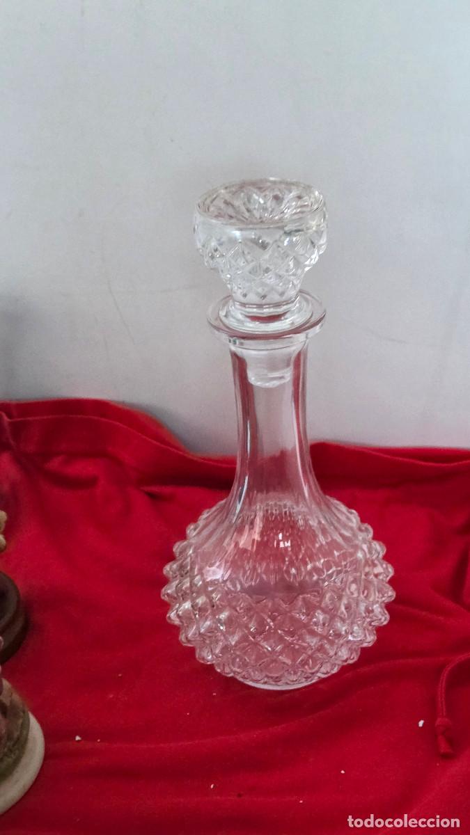 Vintage: botella grande de cristal