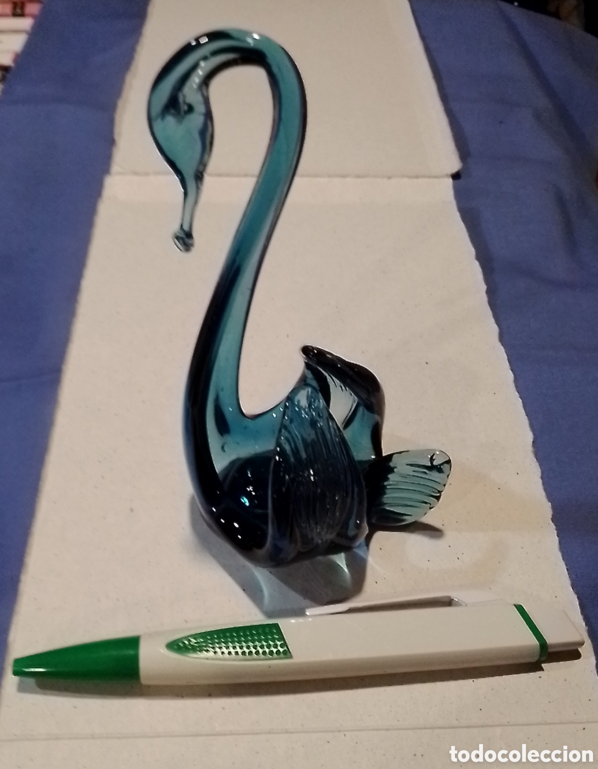 Vintage: Cisne de cristal soplado