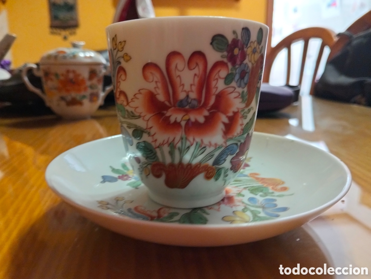 Vintage: Juego de cafe de porcelana fina. Siglo XVIII
