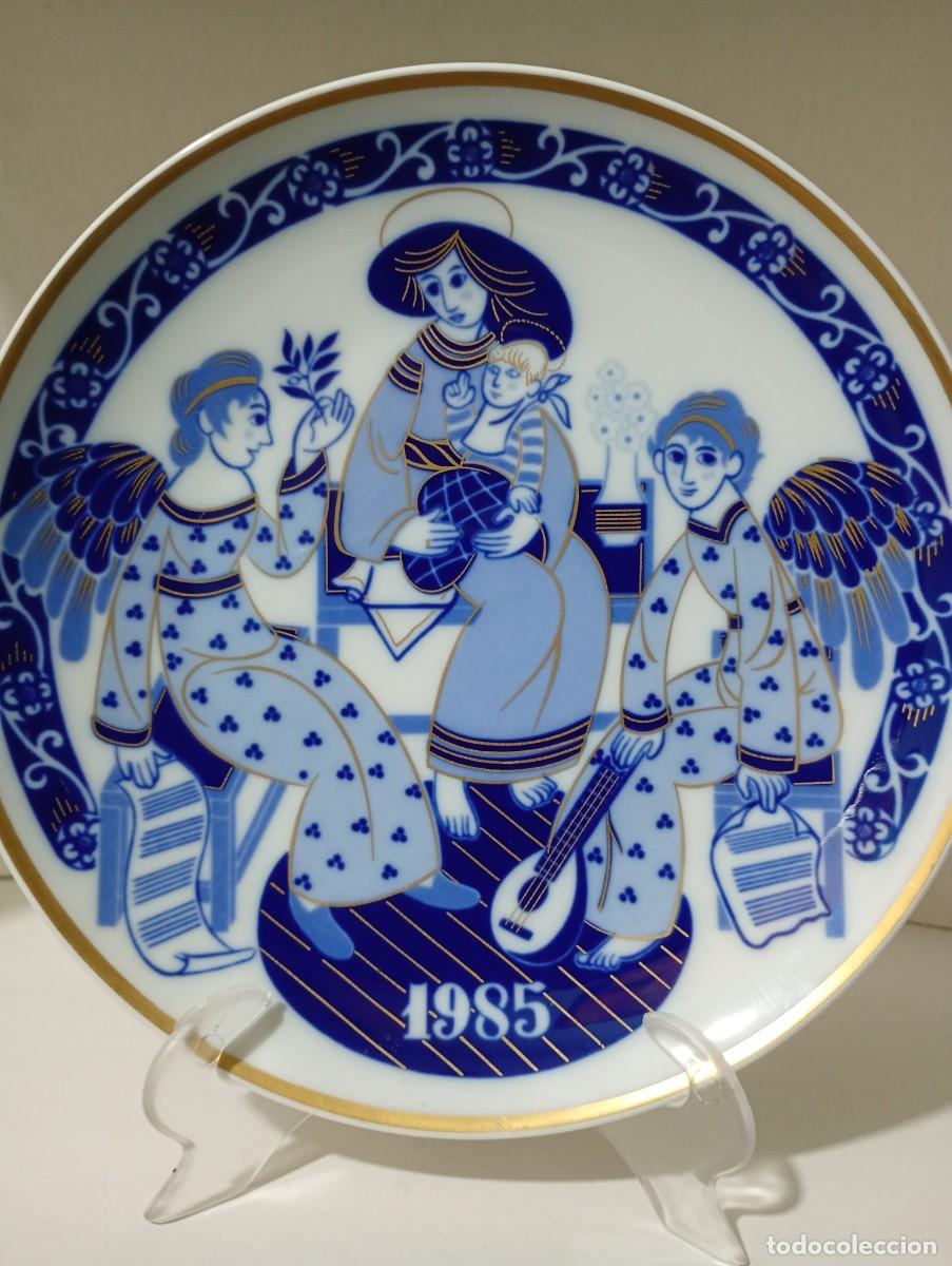 Vintage: PLATO DE PORCELANA ,SANTA CLARA NAVIDAD