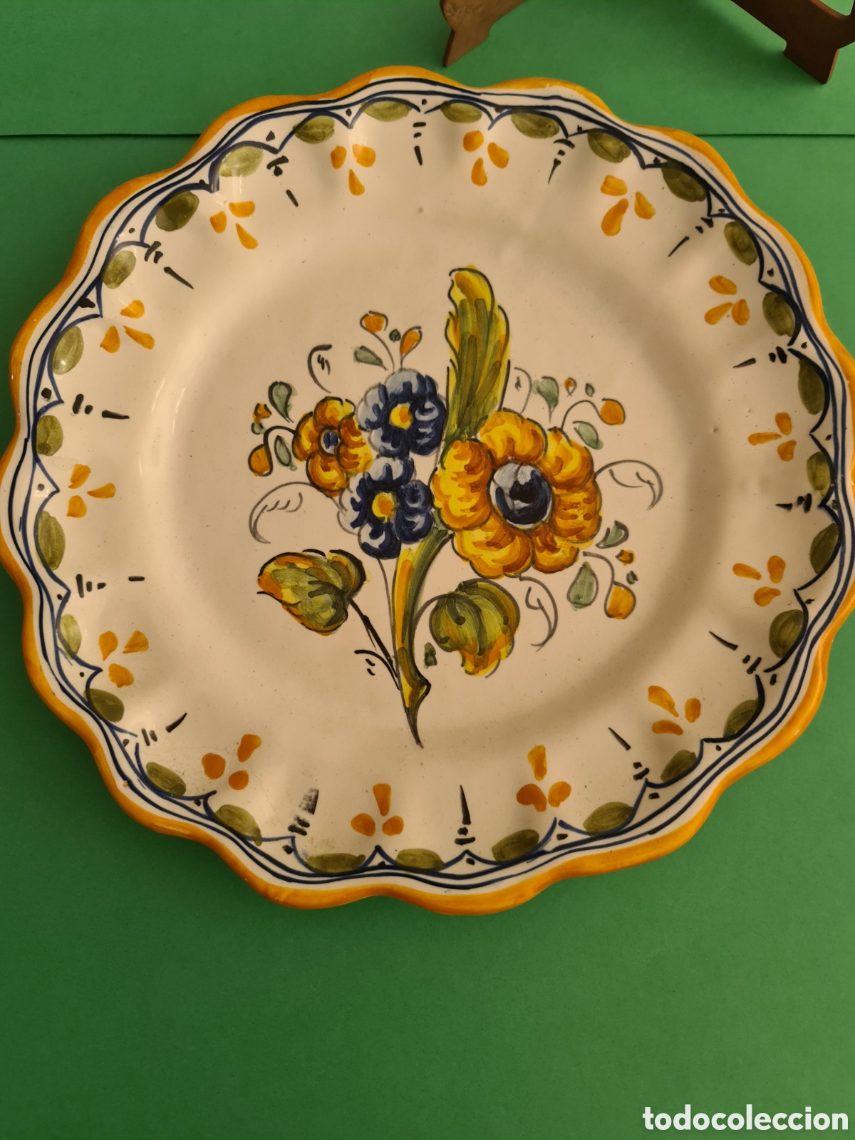 Vintage: Plato cer&aacute;mica decoraci&oacute;n. NIAVE (TALAVERA)