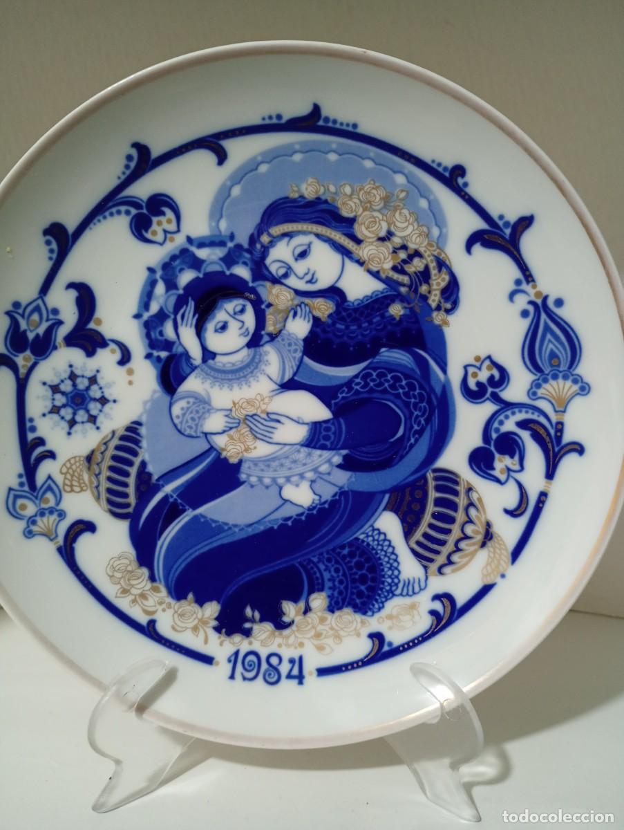Vintage: PLATO DE PORCELANA ,SANTA CLARA NAVIDAD