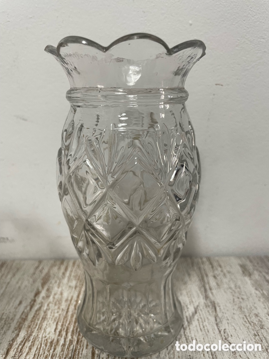 Vintage: JARRONES VIOLETEROS CRISTAL - Foto 5