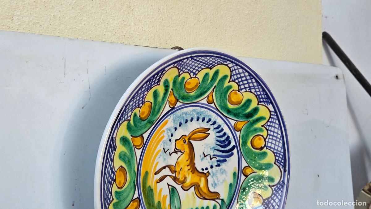 Vintage: plato de ceramica rustica - Foto 2