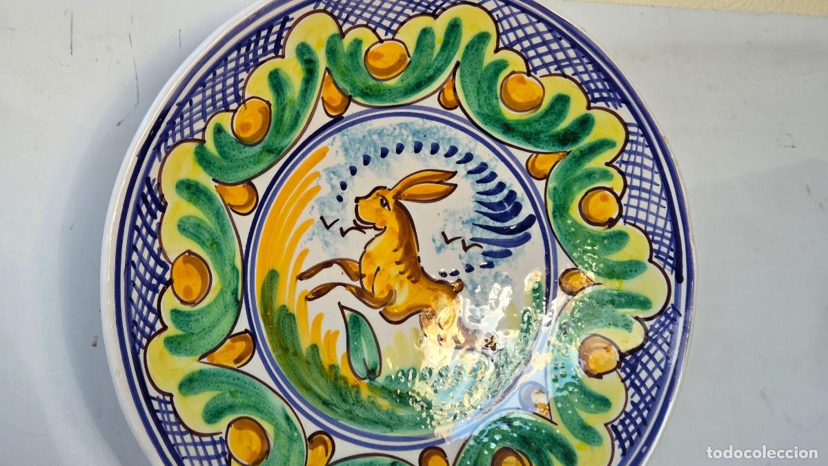 Vintage: plato de ceramica rustica - Foto 3