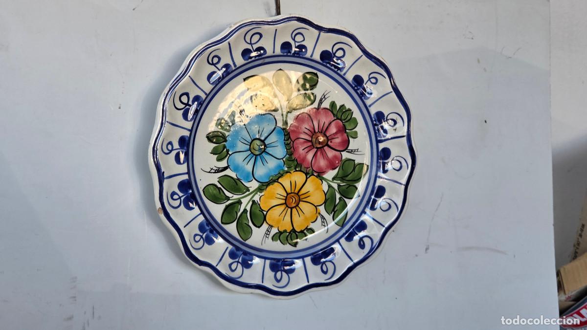 Vintage: plato grande de ceramica