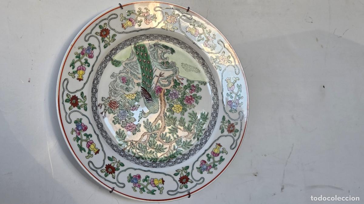 Vintage: plato de porcelana oriental