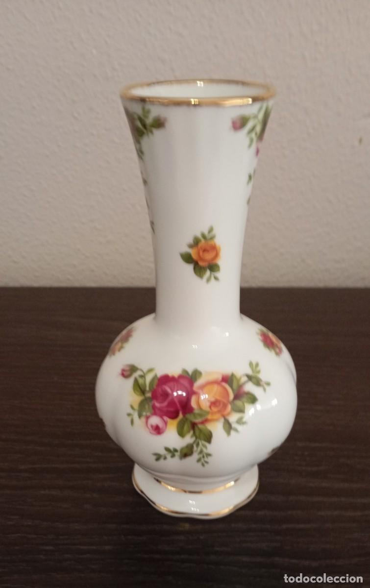 Vintage: HERMOSO JARR&Oacute;N DE PORCELANA FINA DE ROYAL ALBERT,PATR&Oacute;N OLD COUNTRY ROSE,VINTAGE DE LOS A&Ntilde;OS 60-70