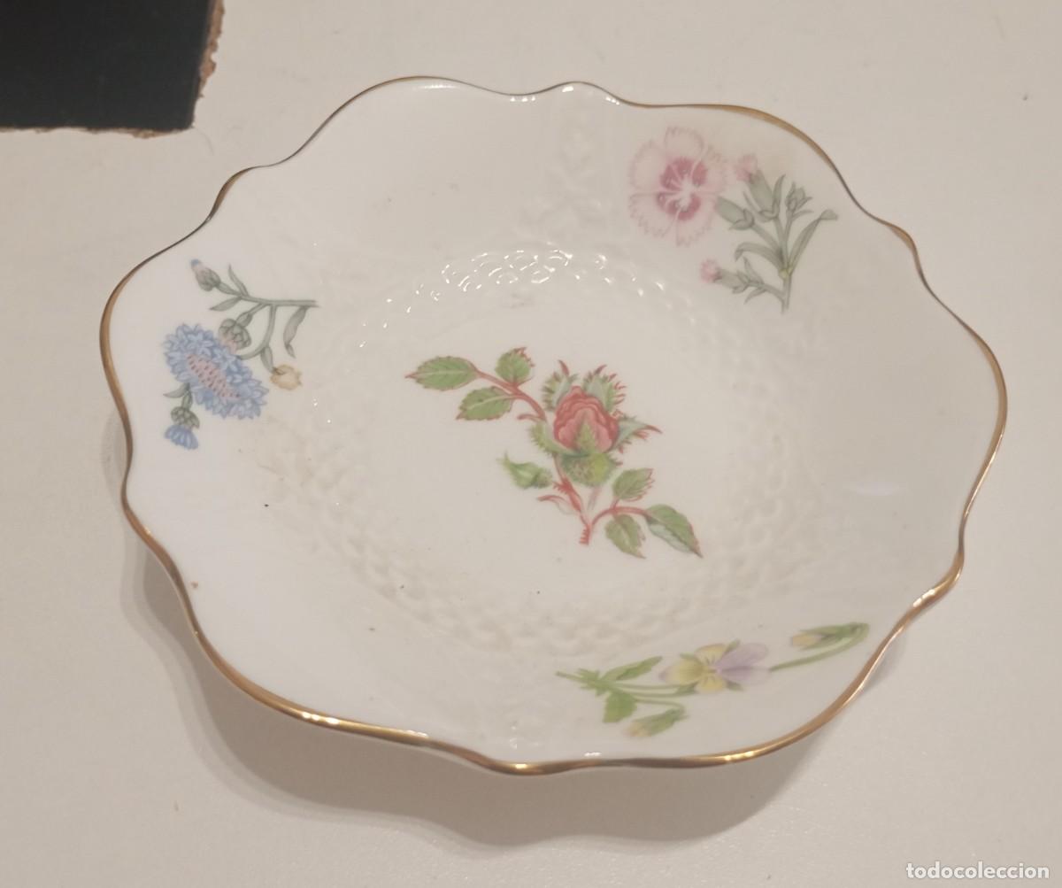Vintage: HERMOSO PLATO PARA BARATIJAS DE PORCELANA FINA, AYNSLEY, PATR&Oacute;N WILD TUDOR, VINTAGE DE LOS A&Ntilde;OS 90