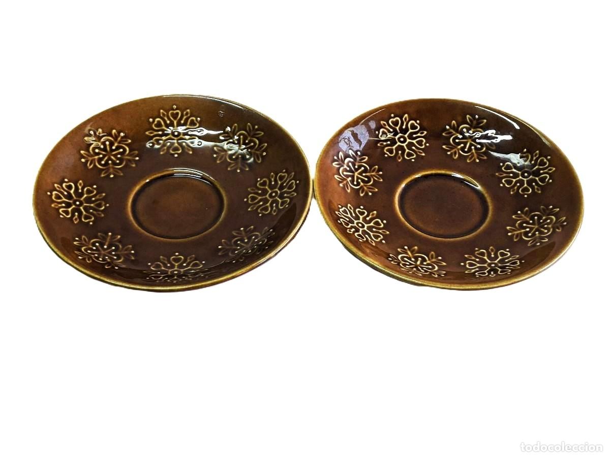 Vintage: 2 PLATOS PONTESA MODELO ESCOCIA 14.5 cm. DIAMETRO