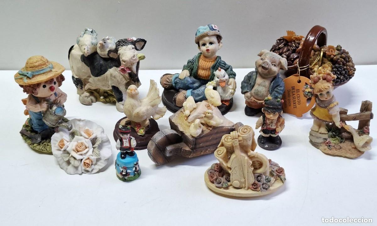 Vintage: LOTE DE FIGURITAS DE CER&Aacute;MICA VARIADAS