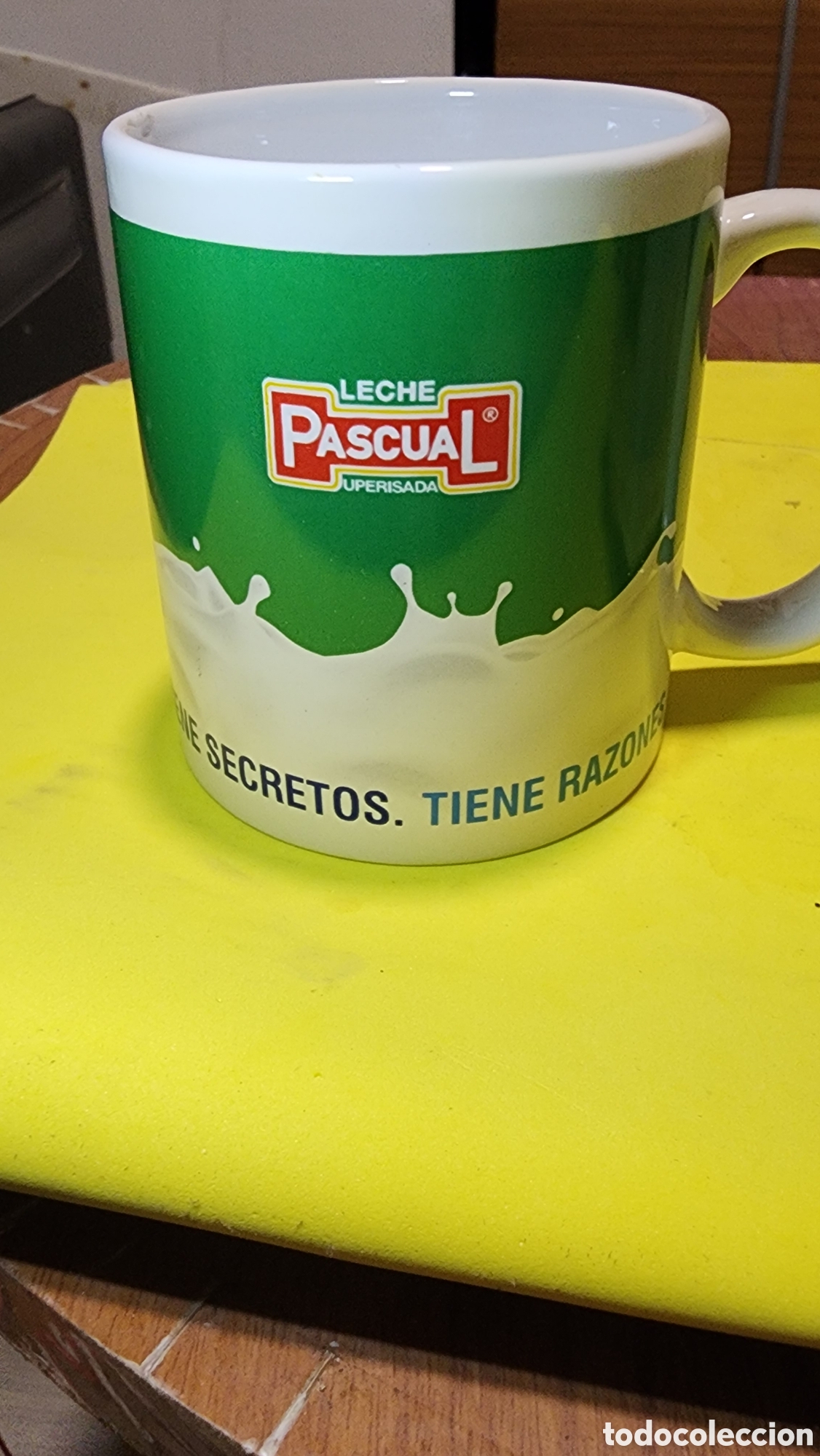 Vintage: [SUBASTA] Lote 2 Tazas Leche Pascual (Verde y Azul) + Cajas Originales - NUEVAS / MINT