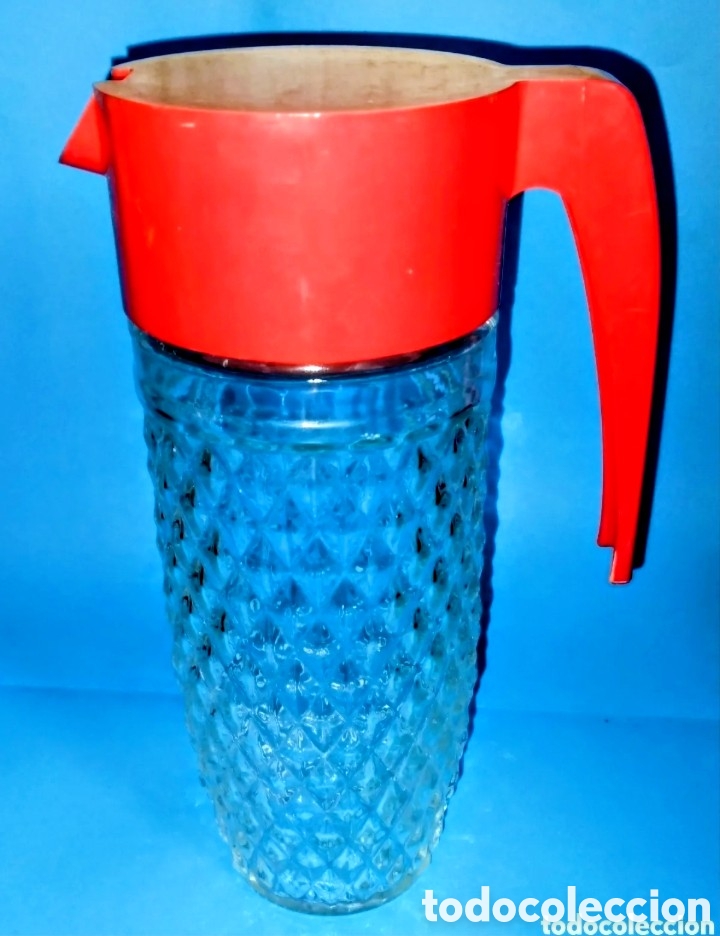 Vintage: JARRA DE CRISTAL VINTAGE de 25 cms de altura A&Ntilde;OS 60 marca NESTL&Eacute; completamente NUEVA SIN ESTRENAR.