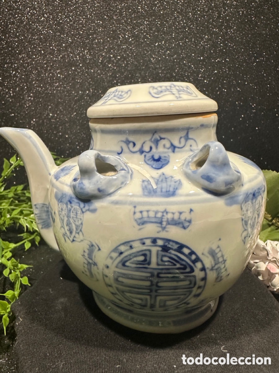 Vintage: Jarr&oacute;n de cinco picos o cinco bocas chino (Wukongping o Wu kong ping).