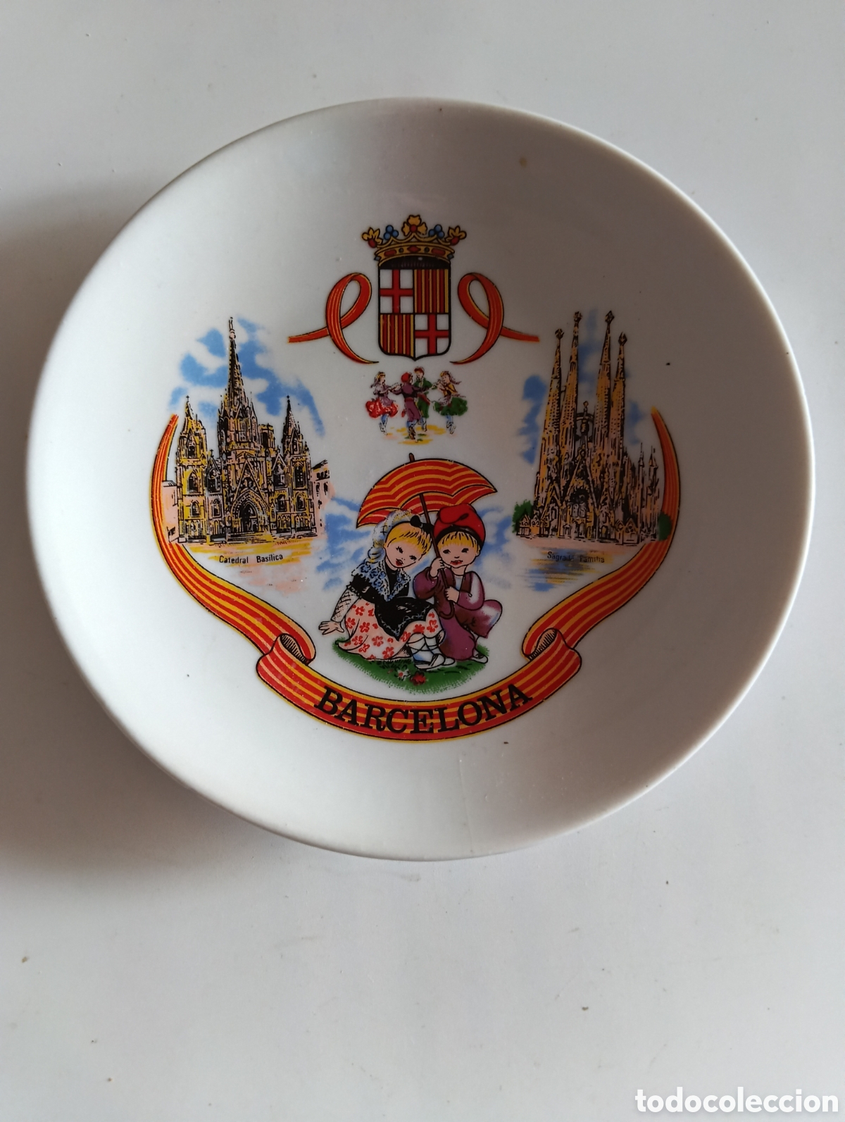 Vintage: PLATO DECORATIVO VINTAGE BARCELONA 14 CM
