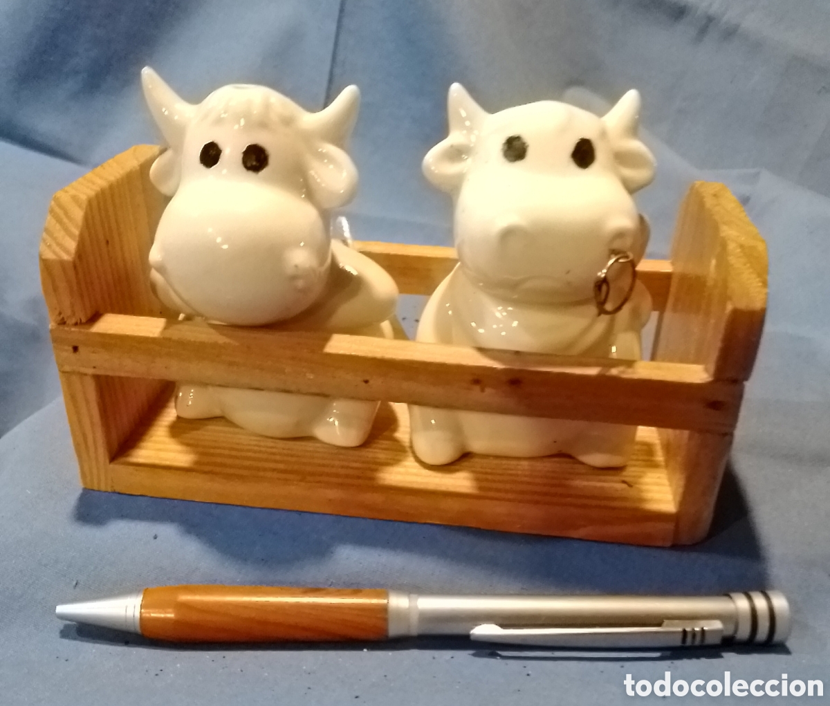Vintage: Salero y pimentero de porcelana
