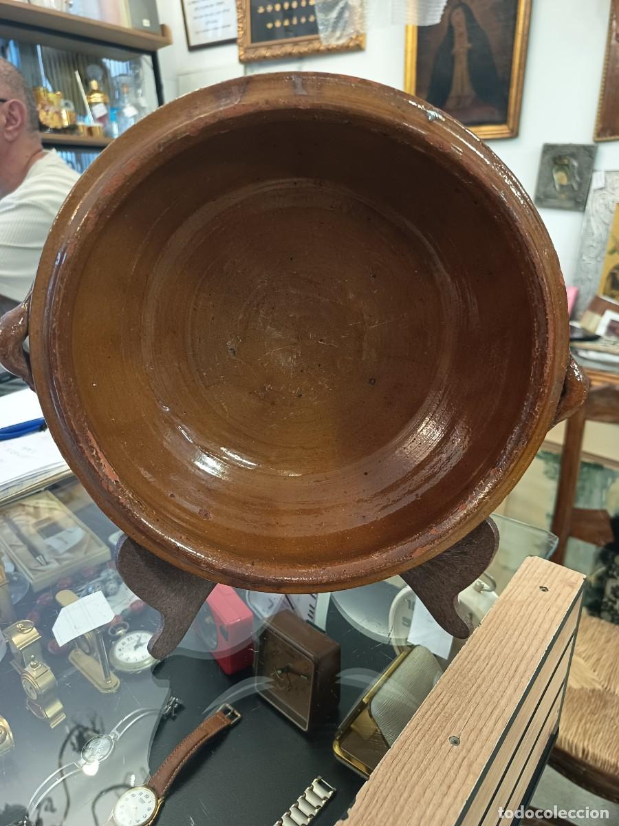 Vintage: Cazuela de barro antigua