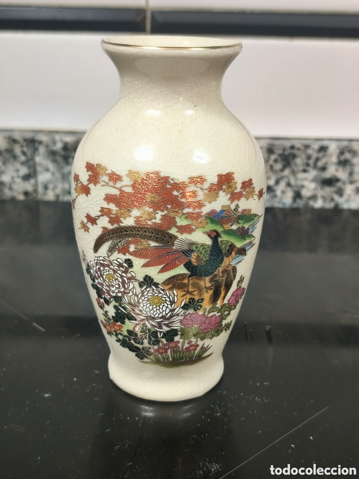 Vintage: jarr&oacute;n japon&eacute;s de porcelana de estilo Satsuma