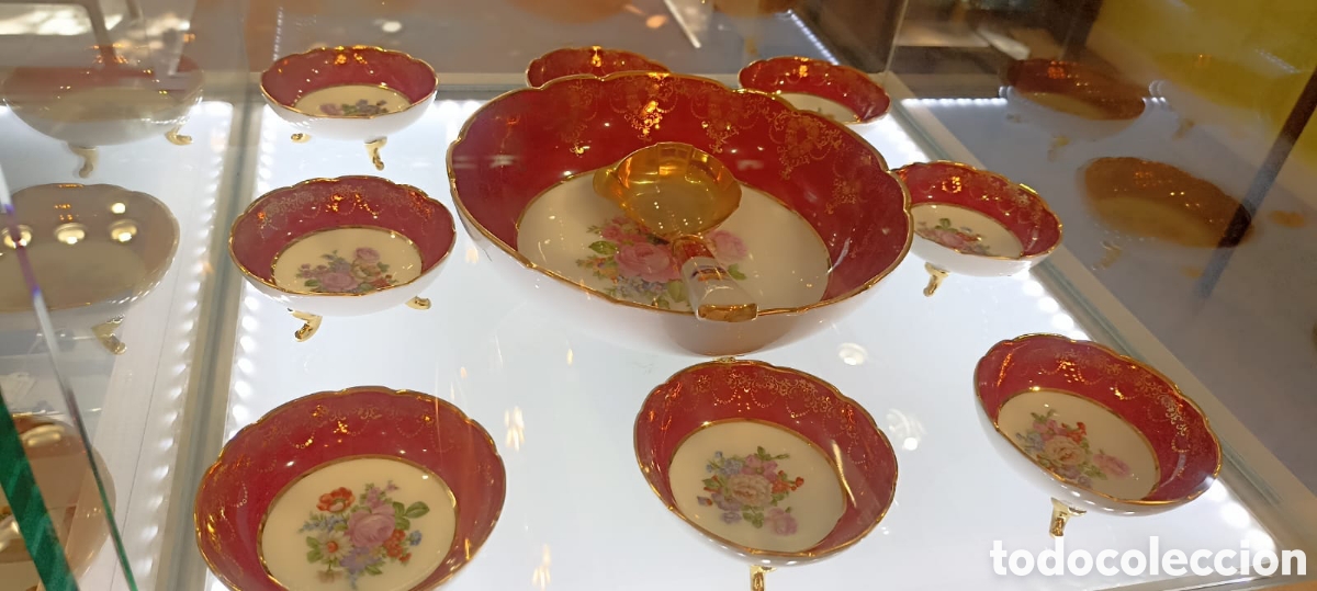 Vintage: Antiguo Juego de Macedonia en Porcelana de Limoges