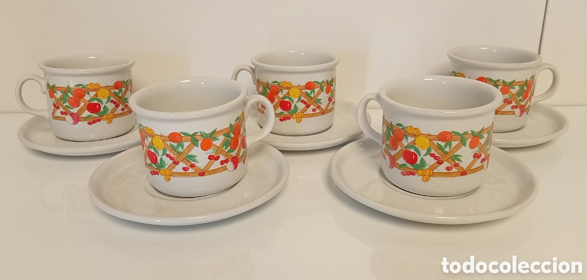 Vintage: .TAZAS DE CAFE CON PLATOS PORCELANA ITALIANA