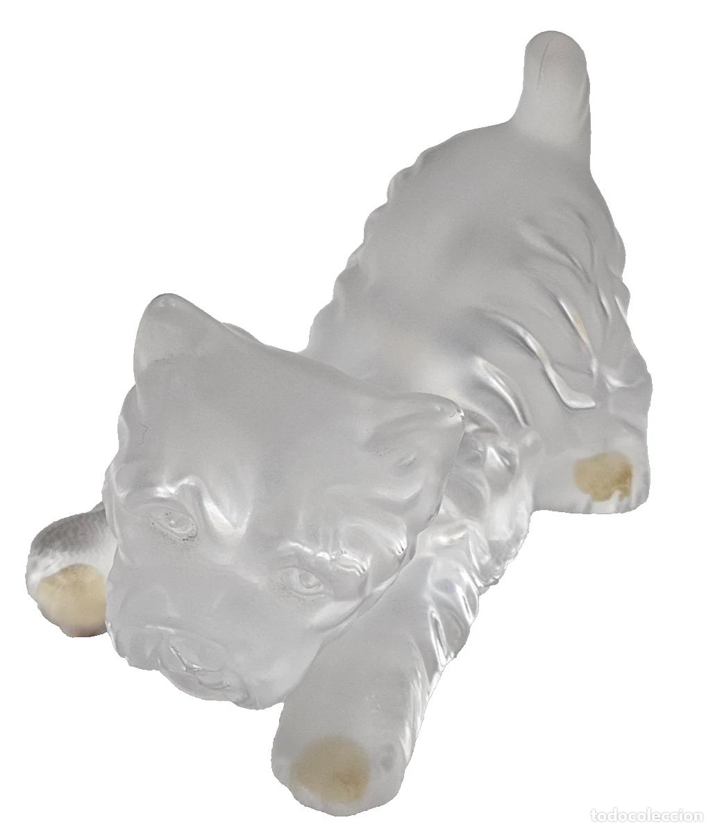 Vintage: CRISTAL SEVRES FIGURINE YORKSHIRE CHIEN BEL ETAT