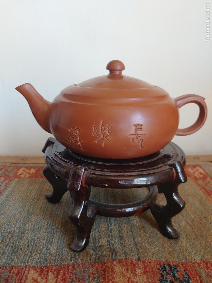 Vintage: TETERA DE TERRACOTA YIXING ZISHA HECHA A MANO. VINTAGE