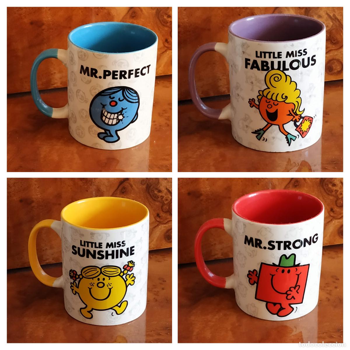 Vintage: Lote 4 Tazas Desayuno Monsieur Madame.