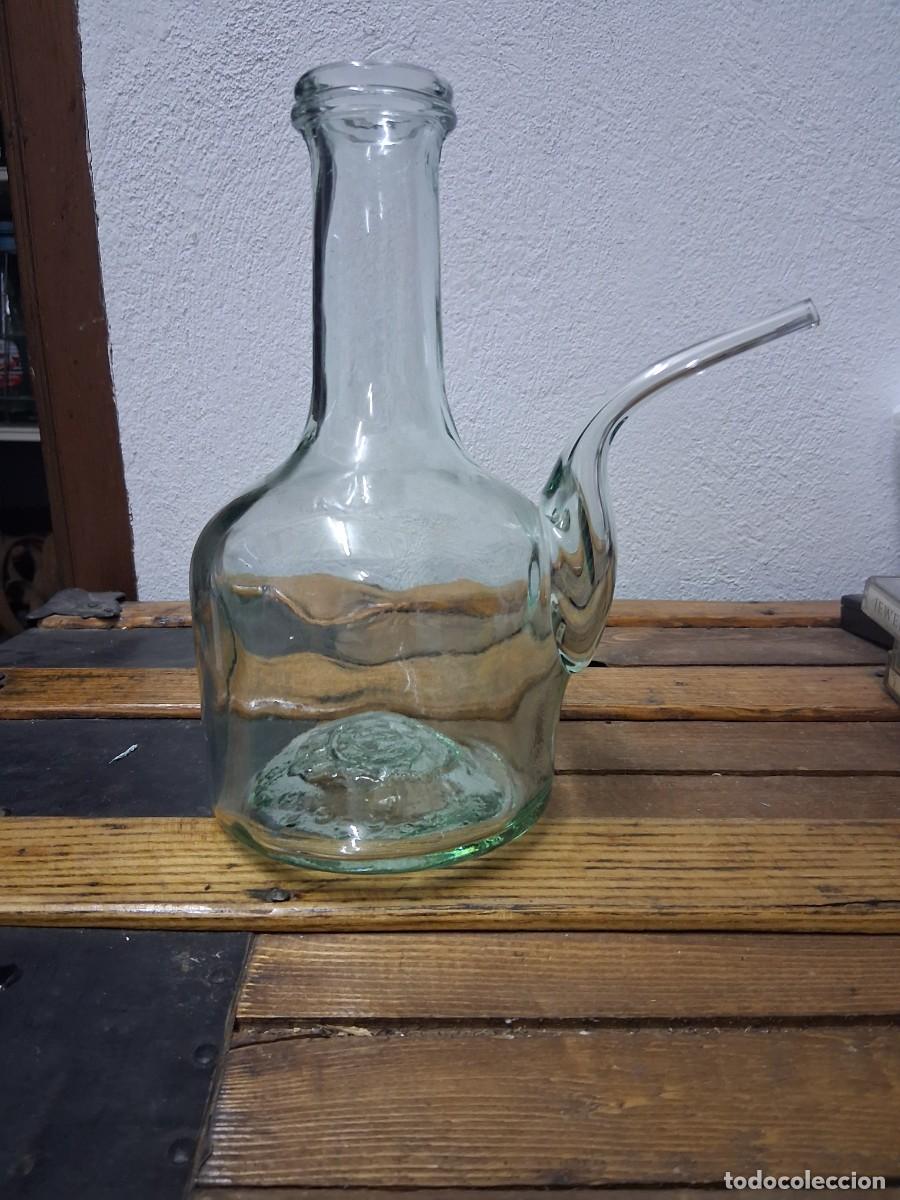 Vintage: Jarra de cocina para el vino ponche cristal soplado vintage porron