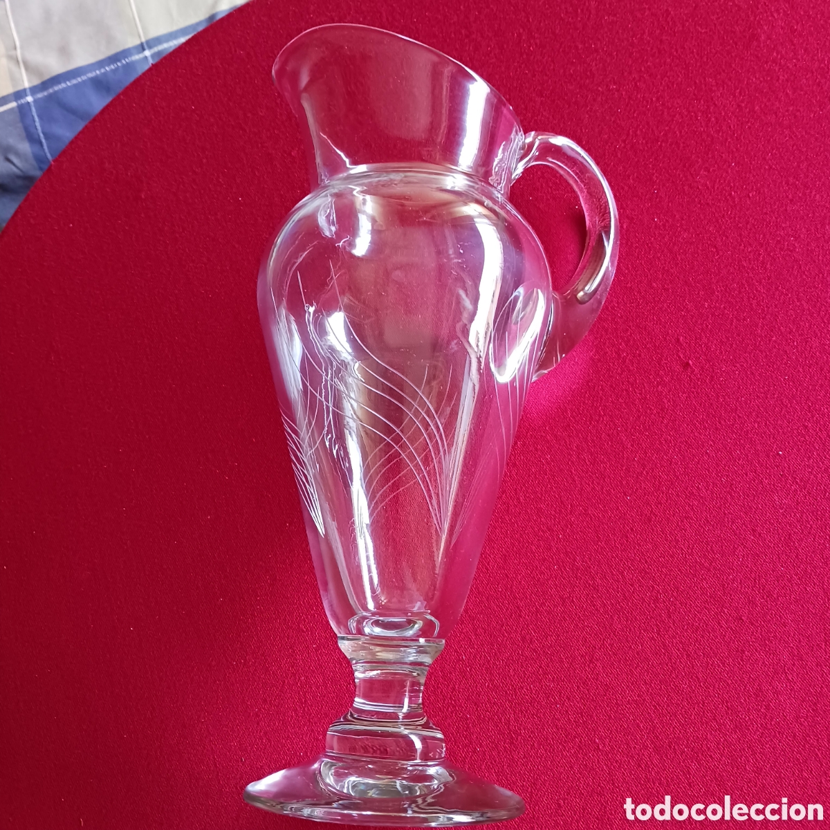 Vintage: Jarra de cristal transparente - Foto 3