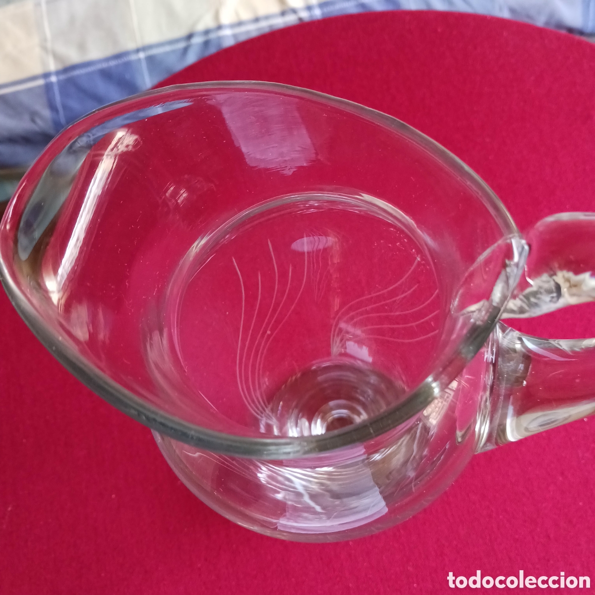 Vintage: Jarra de cristal transparente - Foto 5