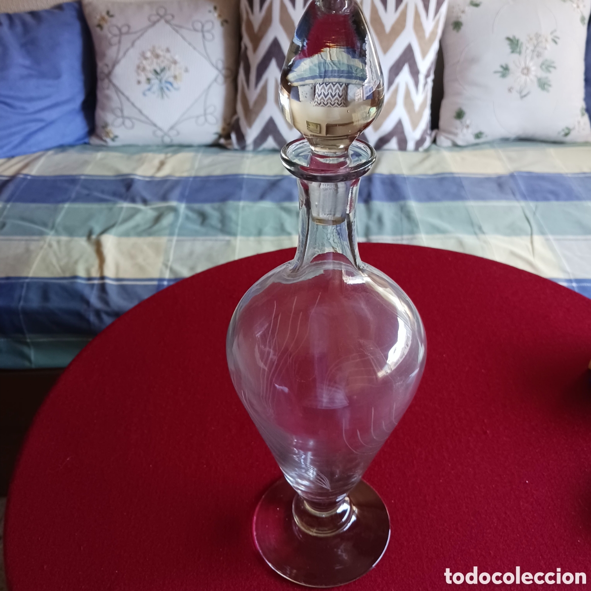 Vintage: Botella de cristal transparente - Foto 1