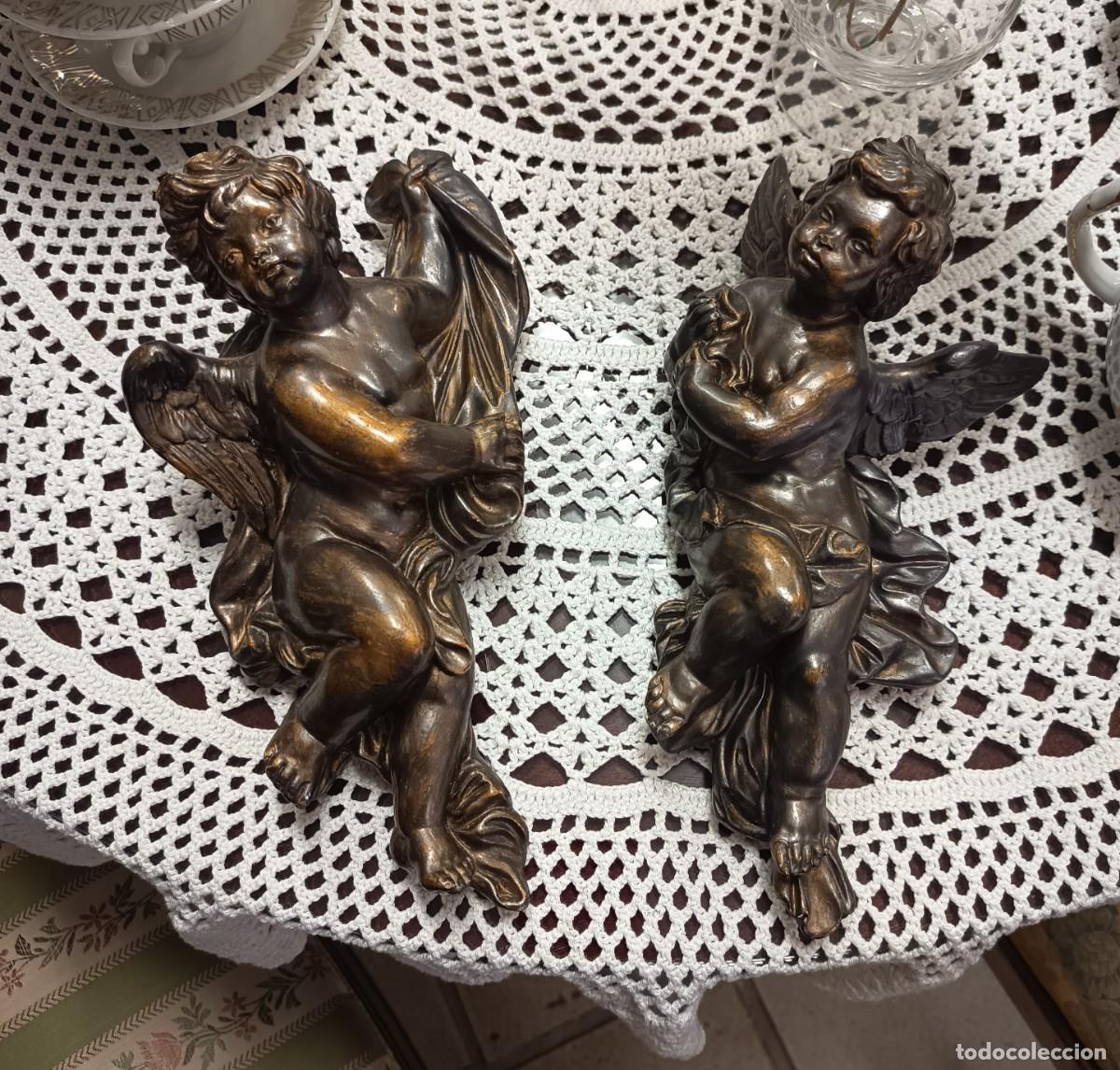 Vintage: Pareja de Querubines - Foto 1