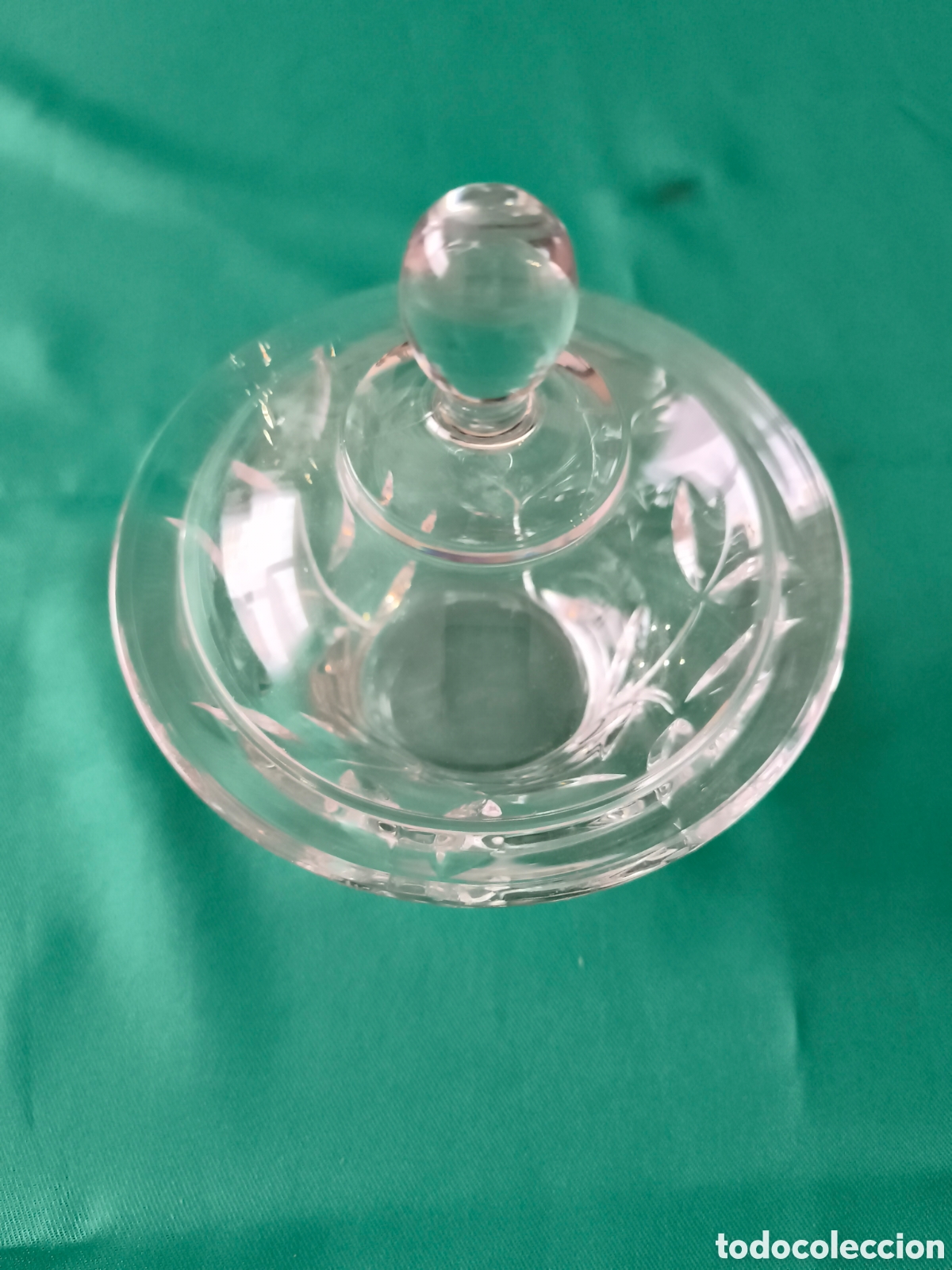Vintage: Bombonera de Cristal Vintage RCR Laurus - Dulcero Italiano con Tapa