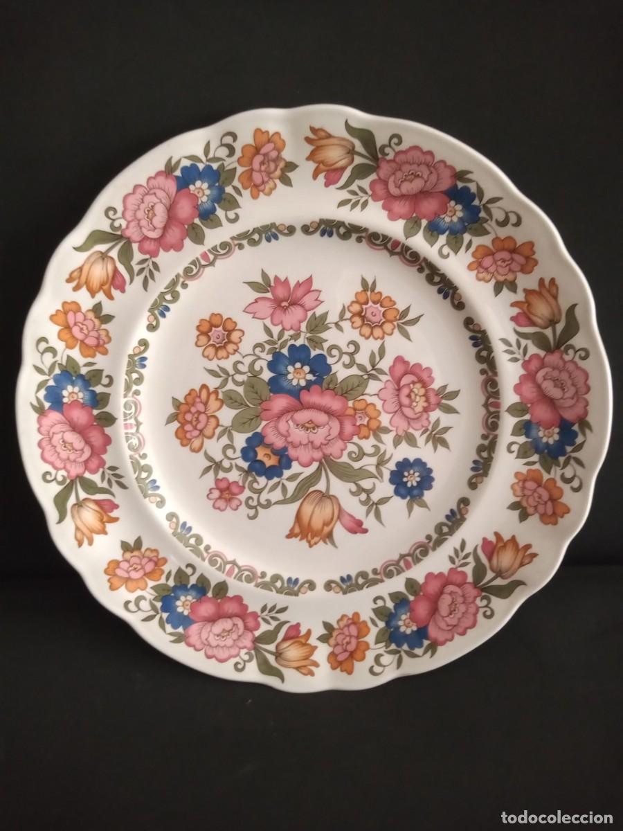 Vintage: PLATO CERAMICA VINTAGE ALFARES DE PONTESAMPAIO FLORES