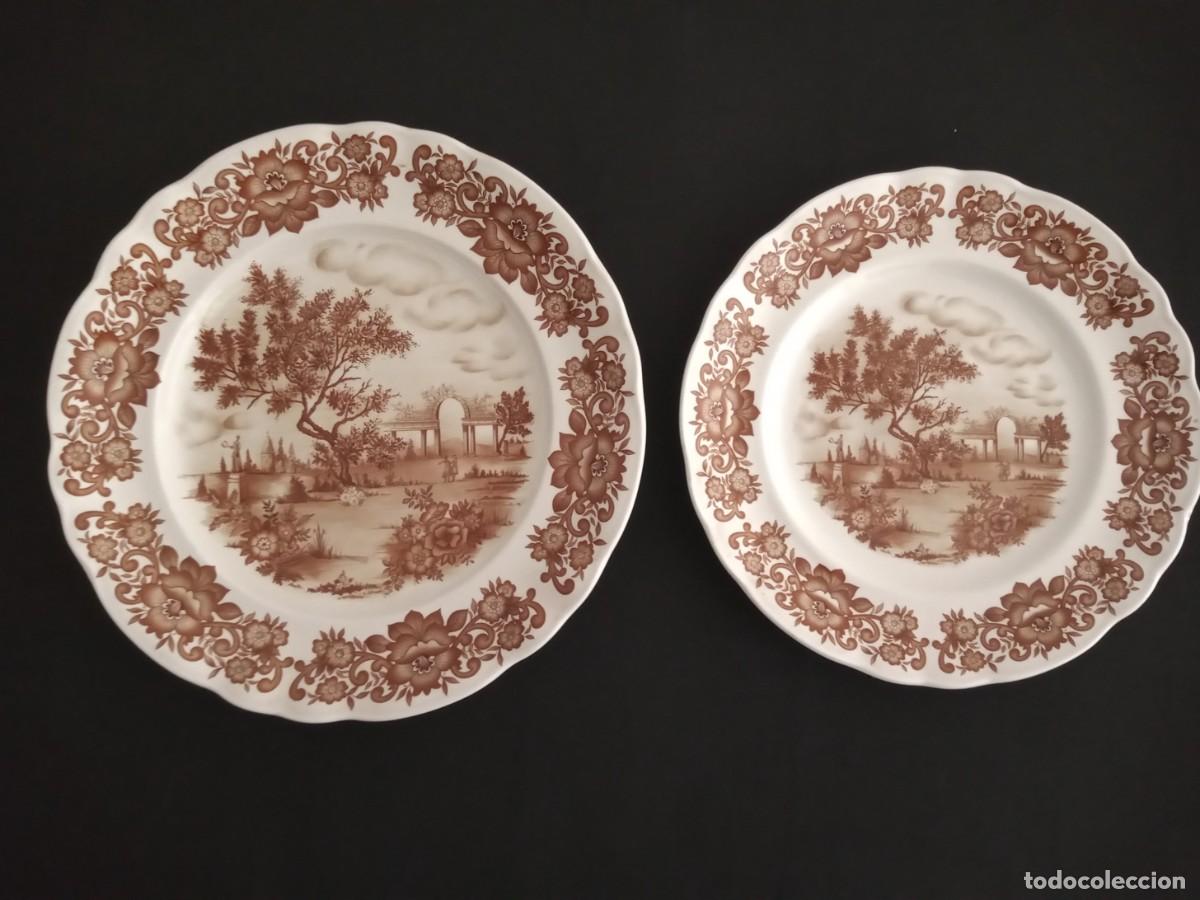 Vintage: PAREJA PLATOS VINTAGE ALFARES DE PONTESAMPAIO