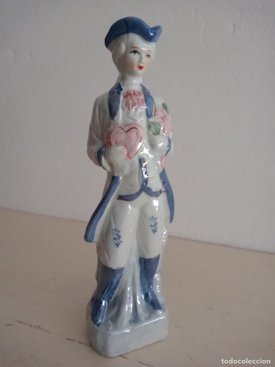 Vintage: FIGURA PORCELANA CABALLERO GALANTE VINTAGE 26 CM