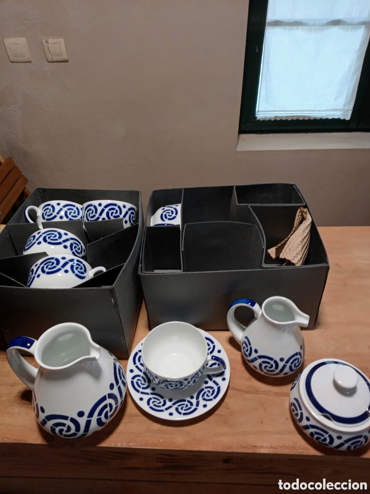 Vintage: Juego sargadelos desayuno 6 tazas